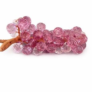 Pink / Purple Crystal Beaded Grape Cluster 🍇 Retro Decor